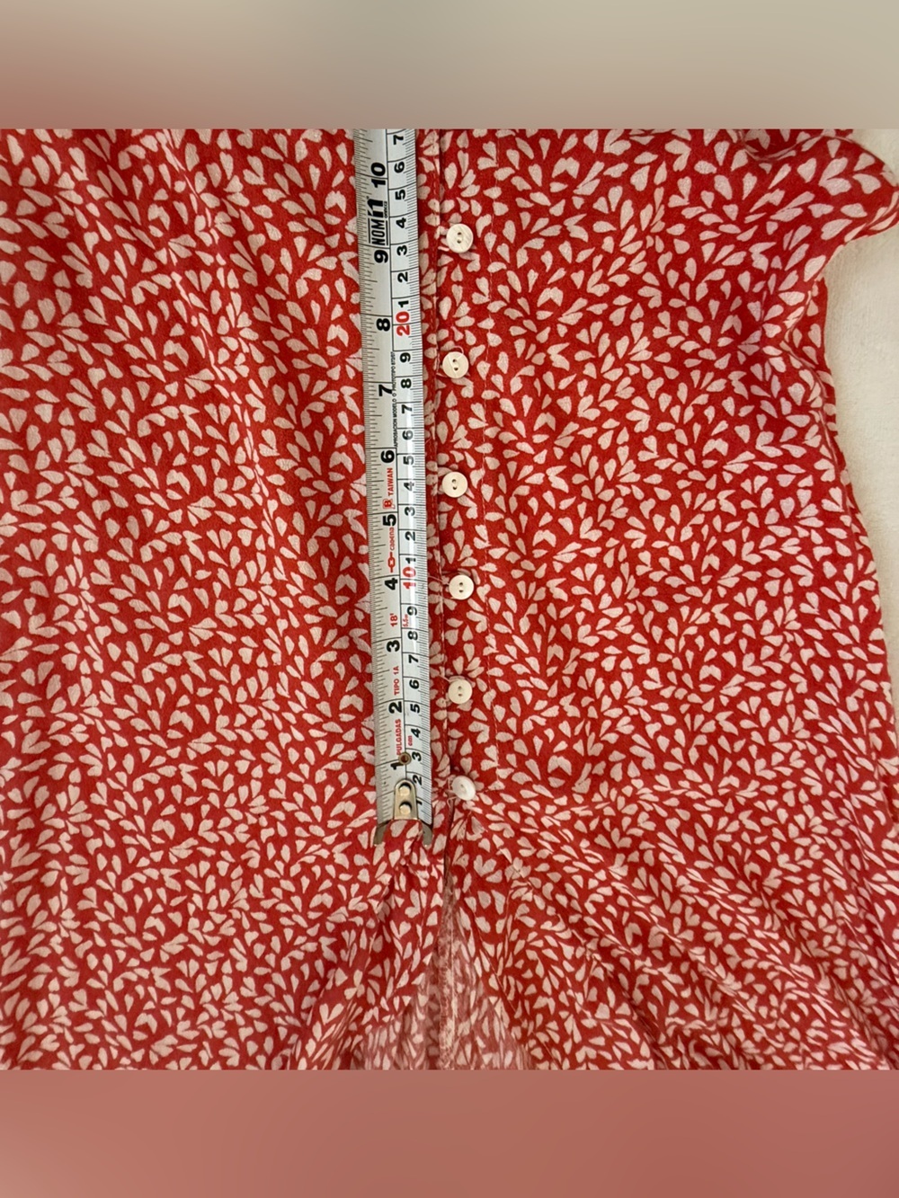Skylar + Madison Red Floral Tie Front Crop Top & High Low Maxi Skirt Set Small - Picture 10 of 11